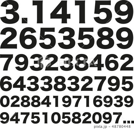 Pi number 3.141592653589 48780448