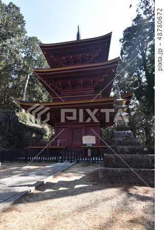 長命寺　三重塔 48780672