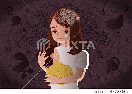 postpartum depression concept postpartum depression concept 48783667