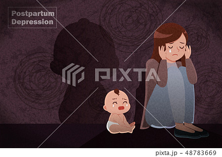 postpartum depression concept 48783669