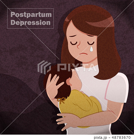 postpartum depression concept 48783670