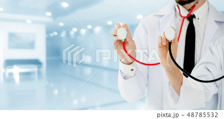 Doctors working with colleague in the hospital. 48785532