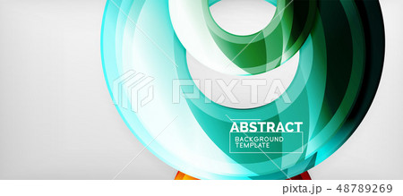 Glossy circles geometric background Glossy circles geometric background 48789269