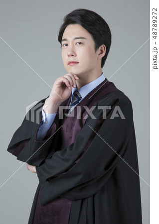 Portrait of a male judge isolated on gray background 024 Portrait of a male judge isolated on gray background 024 48789272