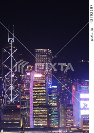 香港、香港島の夜景 48792197