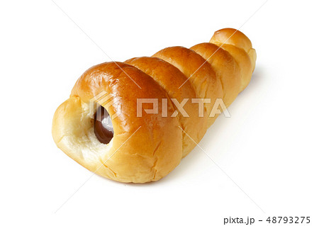 チョココロネ　白背景 48793275