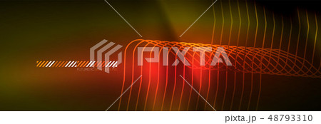 Shiny neon lights background, techno design, modern wallpaper for your project 48793310