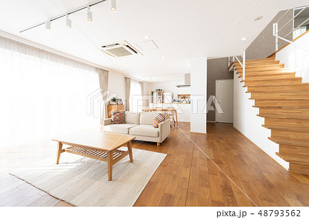 リビングダイニング リビング マイホームの写真素材