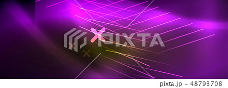 Abstract neon glowing light background. Dark background with lights. Abstract background with neon 48793708