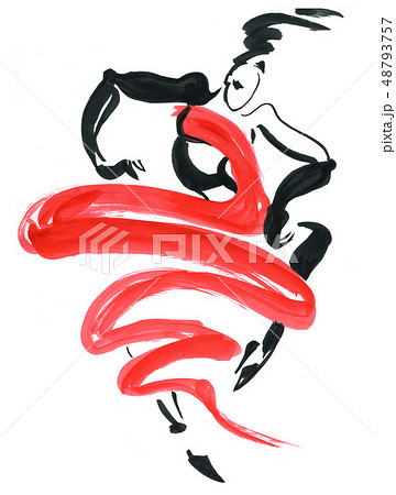 Flamenco. Beautiful Dancing Woman Flamenco. Beautiful Dancing Woman 48793757