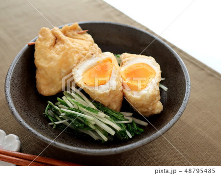 おいしい卵の巾着煮 48795485