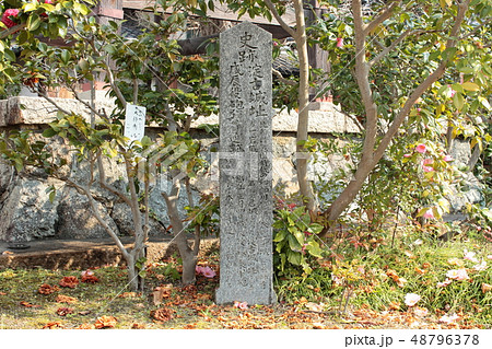 京都　淀古城址・戊辰戦争砲弾跡（妙教寺） 48796378