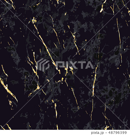 Black Marble With Gold Flecks Seamless Pattern のイラスト素材