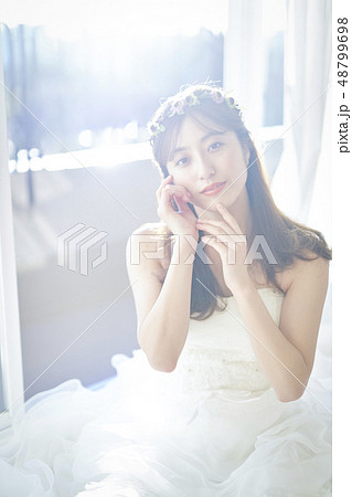 美しい女性 ウエディングポートレート 美しい女性 ウエディングポートレート 48799698