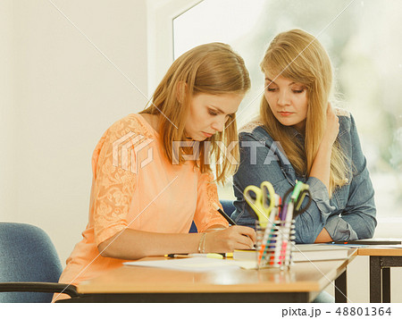 Two students in class Two students in class 48801364
