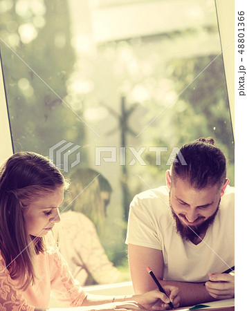 Two students in class 48801366
