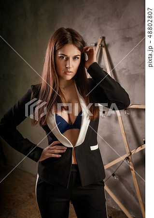 beautiful sexy stylish confident woman posing for 48802807