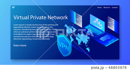 Isometric VPN Concept, Virtual private network 48803976