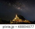 The Milky Way is above the Thai temples 48804077