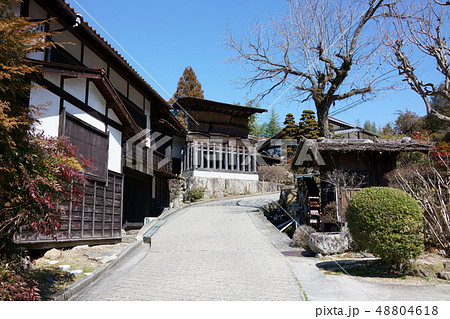 高札場と町並み：妻籠宿　　木曽郡南木曽町 48804618