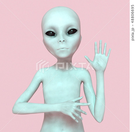 Alien greeting 48806695