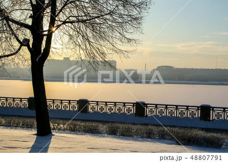 View of Riga in winter season. View of Riga in winter season. 48807791