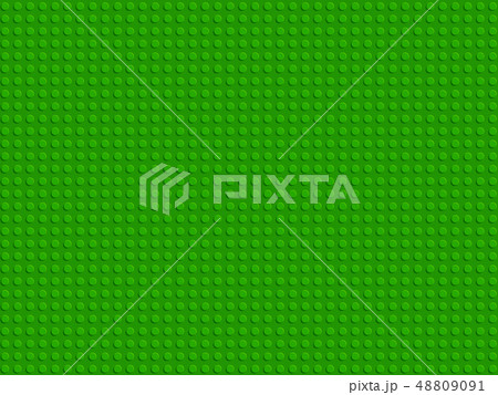 Green plastic constructor blocks plate seamless 48809091