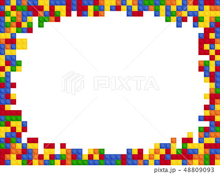 Frame plastic color constructor block template 48809093