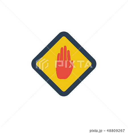 Icon of Warning hand Icon of Warning hand 48809267
