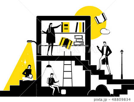 Library - modern flat design style conceptual illustration 48809834