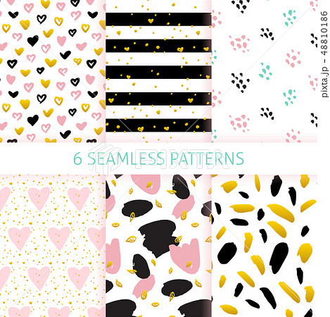 Happy Mothers Day Trendy Seamless Patterns 48810186