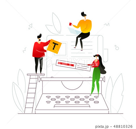 Copywriting - modern flat design style colorful illustration 48810326