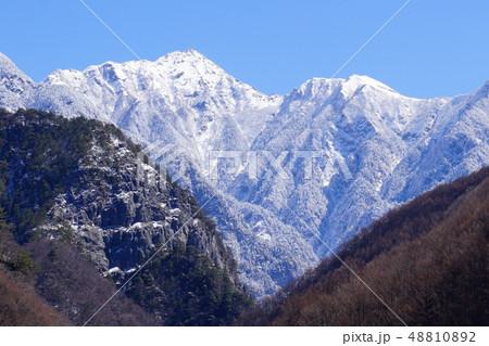 戸台河原からの甲斐駒ヶ岳と駒津峰 戸台河原からの甲斐駒ヶ岳と駒津峰 48810892