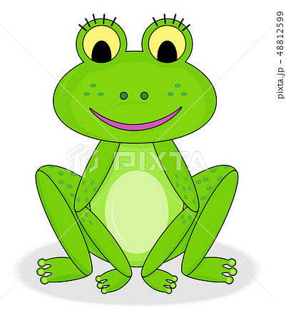 Happy smiling frog 48812599