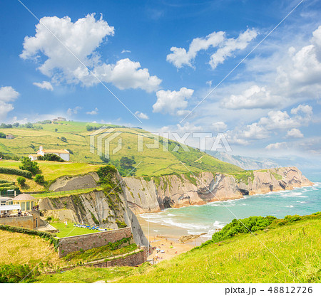 Zumaia coast, Pais Vasco Spain 48812726