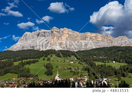 Sasso di Santa Croce in eastern Dolomites, Badia valley, South Tyrol, Italy 48813535