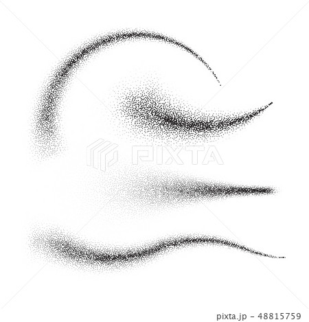 Falling star. Cloud of dust isolated on white  48815759