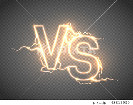 Versus Sign Vs Glow Symbol Vector Illustrationのイラスト素材