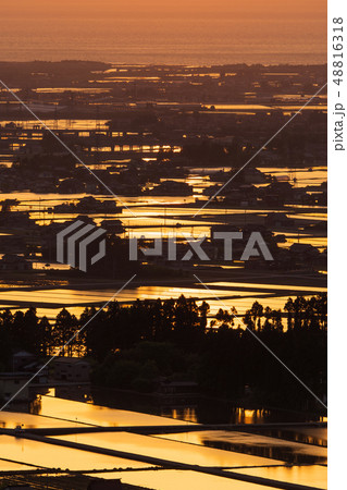 舟見城址からの夕焼け 48816318