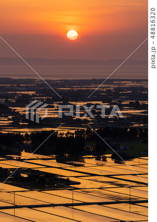 舟見城址からの夕焼け 48816320