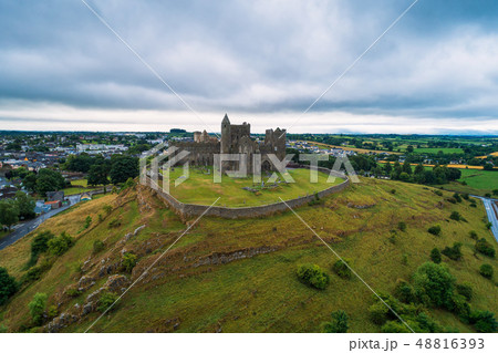 Aerial view of the Rock of Cashel in Ireland Aerial view of the Rock of Cashel in Ireland 48816393