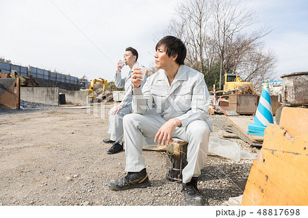 工事現場 休憩 工事現場 休憩 48817698