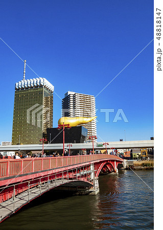 【東京都】浅草　吾妻橋の風景 48818147