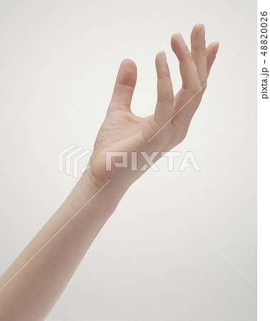 女性の手ポーズ素材の写真素材