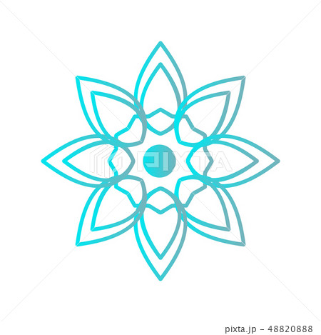 Spa logo with an abstract flower Spa logo with an abstract flower 48820888