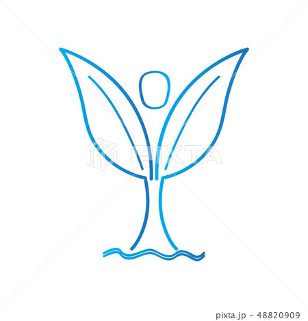 Spa logo with an abstract flower 48820909