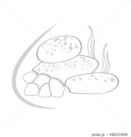 Isolated medicinal stones icon Isolated medicinal stones icon 48820996