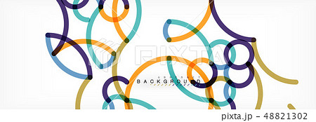 Abstract color lines on white. Modern colorful flow poster wave. Art design for your project Abstract color lines on white. Modern colorful flow poster wave. Art design for your project 48821302