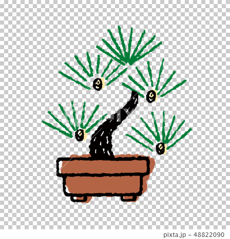 盆栽 松 イラストのイラスト素材 4090