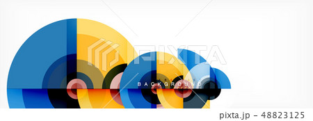 Modern circle background 48823125